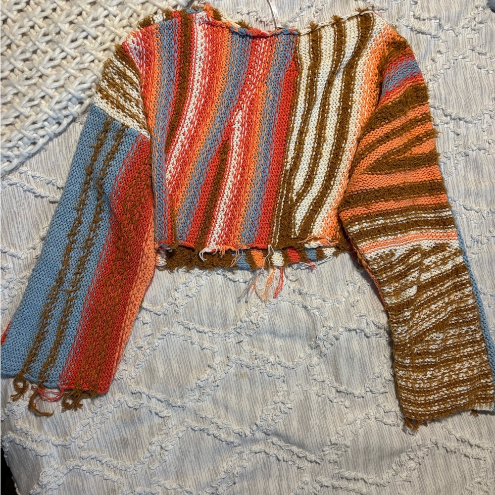 Colorful Striped Women's Sweater